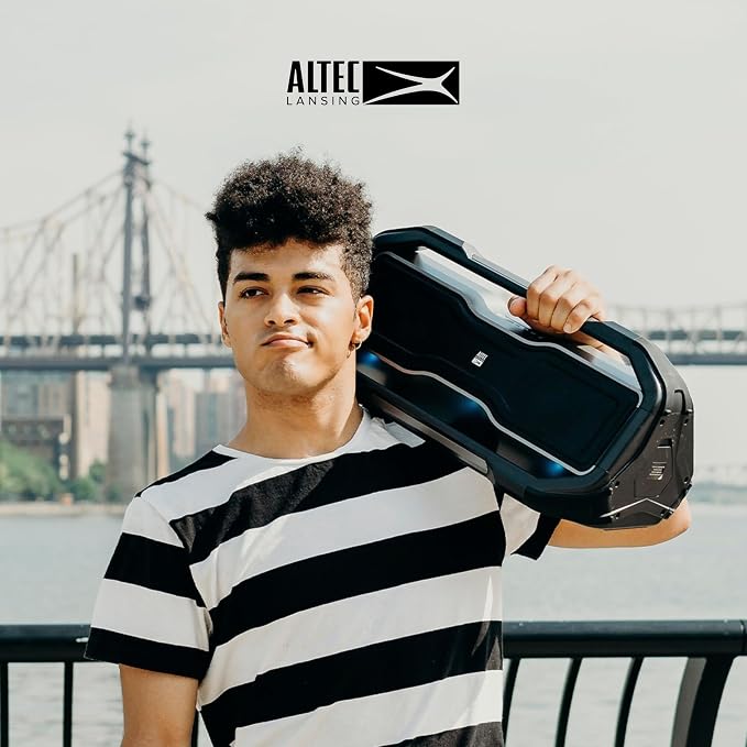 Altec Lansing - Portable Bluetooth Speaker, Waterproof IP67