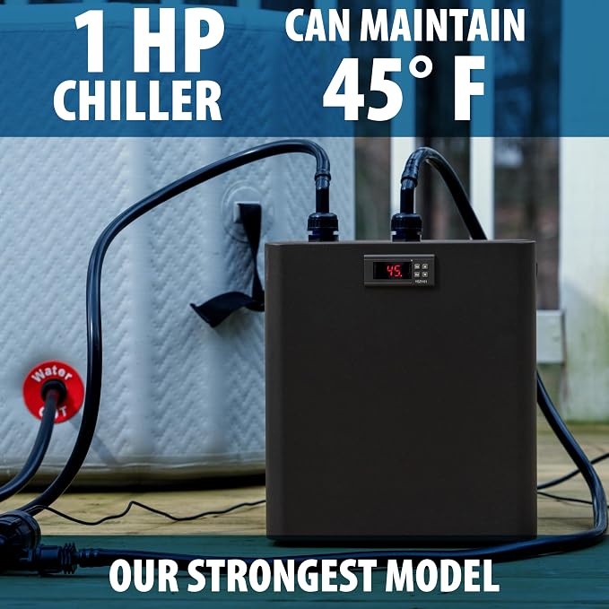 Polar Revive Chiller 2.0 for Ice Bath and Cold Plunges Including All Hoses and Pumps. 1/3 HP, 2/3 HP, 1 HP Models