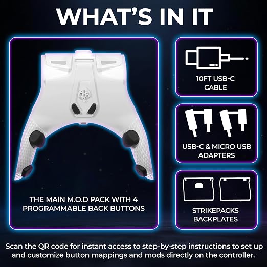 Collective Minds Xbox Strikepack Horizon Vista M.O.D. Pack – Wired Controller Mod with Programmable Back Buttons for Xbox Series X|S and Xbox One, App-Powered Customization, Anti-Recoil M.O.D.s, Effortless Control