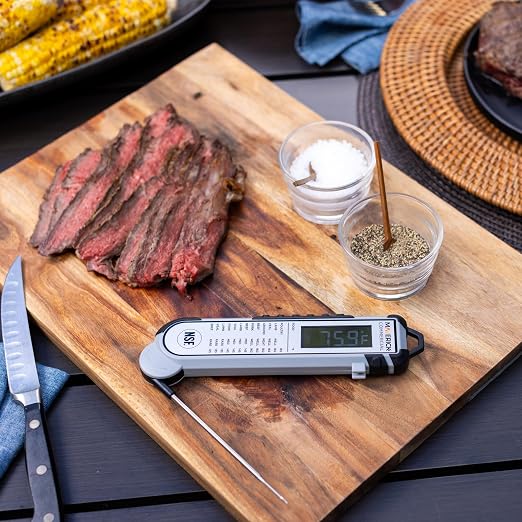 Maverick Pro‑Temp Digital Meat Thermometer PT‑100BBQ, Instant Read with Backlit Display, Oven Safe, Calibration Feature, Grill, Smoker & BBQ Temperature Probe