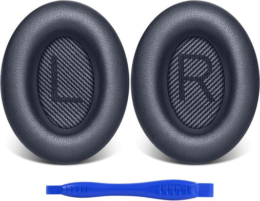 Link Dream Ear Pads for Bose Quiet Comfort 35 II (QC35 ii) Soft Protein Leather Replacement Earpads Extra Thick Ear Cushions for Bose QC 35 25 15 QC2 Ae2/ Ae2i/ Ae2W/ Sound Link/Sound True Blue