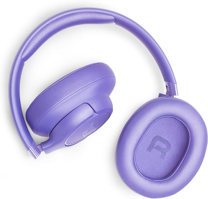JBL Tune 730BT - Wireless Over-Ear Bluetooth® 6.0 Headphones with Powerful JBL Pure Bass Sound, 2 beamforming mics for Perfect Calls, Up to 76 Hours of Battery Life, & Multi-Point Connection (Purple)