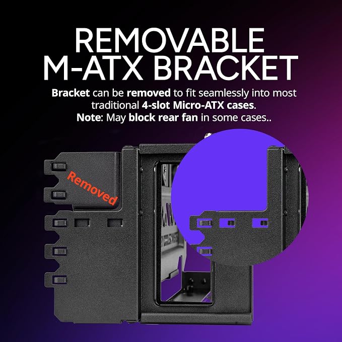 Cooler Master Vertical GPU Card Holder Kit V3, PCIe 4.0 5.0 Motherboards GPUs RTX 5090 RX 9070 XT, ABS Casing, 165mm Length, Modula Adjustable for E-ATX ATX Micro ATX Case