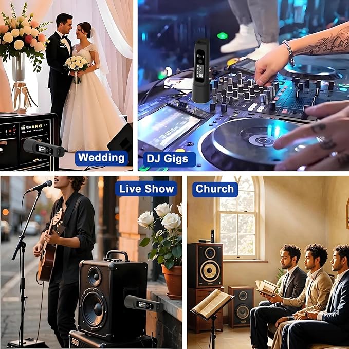 Wireless XLR Bluetooth Receiver, High-Fidelity Audio Adapter for PA Speakers, Mixers & Live Sound, OLED Display, 14H Battery