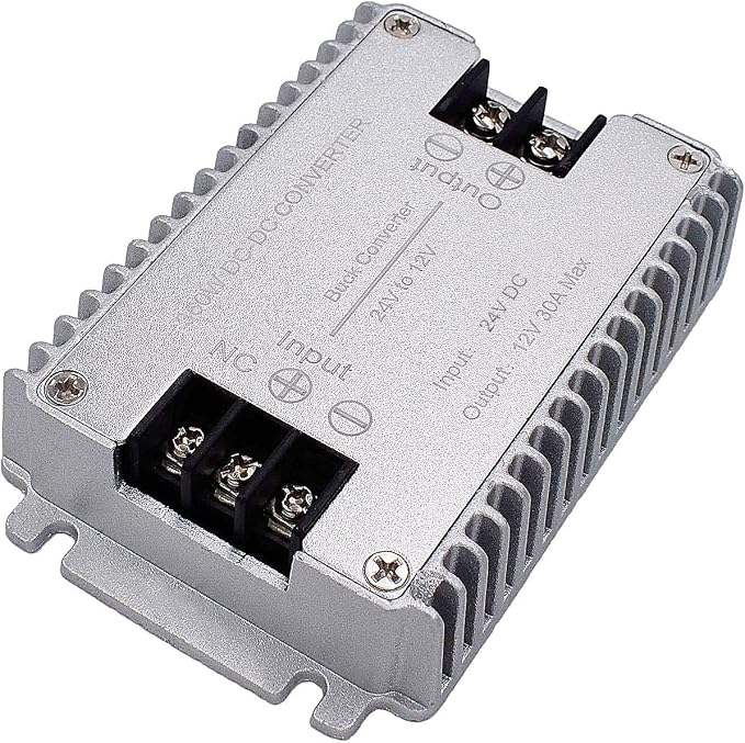 DC to DC High Efficiency Voltage Converter 24V to 12V 30A 360W Buck Converter DIY Power Supply Step-Down Transformer