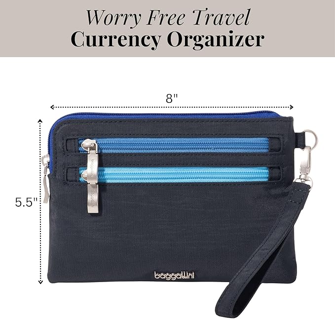 Baggallini Women's Rfid Currency Organizer Wristlet