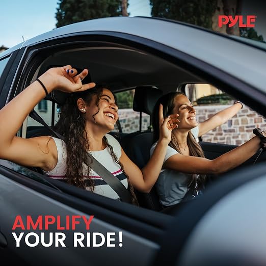 Pyle 5.0 Farad Digital Power Capacitor for Car Audio Systems - LED Voltage Display, Over Voltage Protection, 12-24V DC, Chrome Terminals, Mounting Hardware Included, PLCAPE50