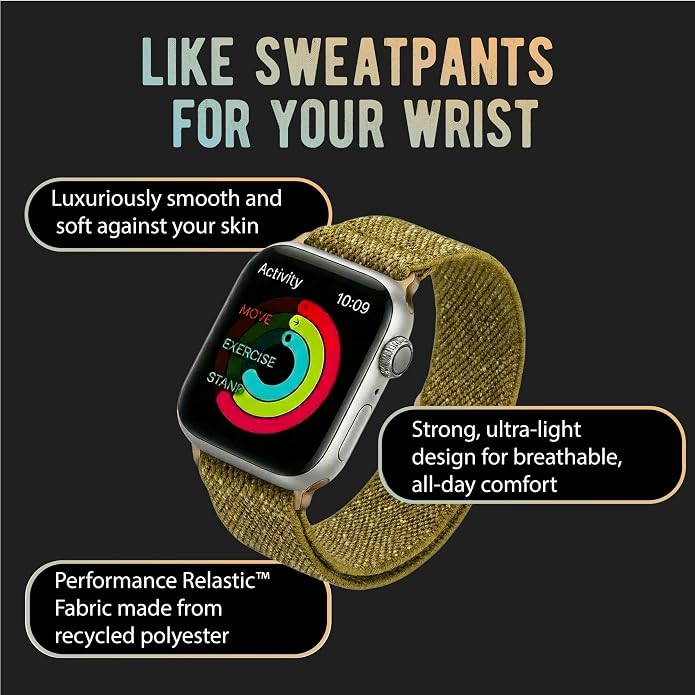 Braxley Bands for Apple Watches - Stretchy and Washable - Adjustable with Apple Watch Bands for Women & Men - Compatible with Apple Watch Series SE Ultra 9 8 7 6 5 4 3 2 1