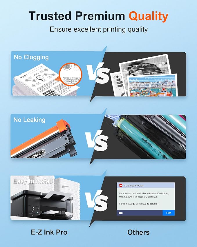 E-Z Ink Pro TN830XL TN830 Compatible Toner Cartridge Replacement for Brother TN830XL Toner Cartridge Compatible with Brother HL-L2460dw DCP-L2640DW HL-L2405W MFC-L2820DW HL-L2420DW Printer (4 Pack)