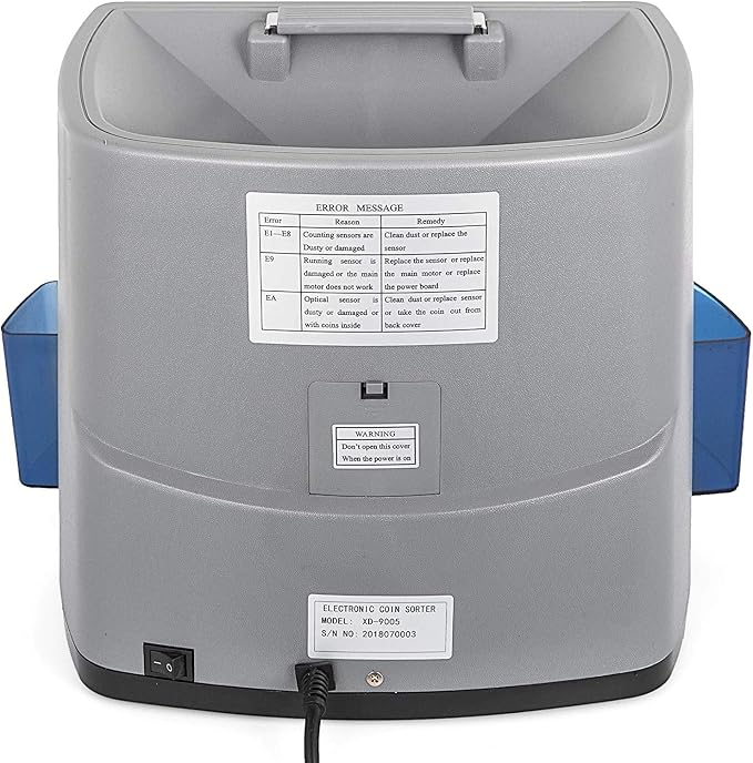 Electronic USD Coin Sorter and Counter with LCD Display, Sorts 270 Coins Per Minute into Coin Wrappers or Bins, Coin Wrapper Tubes Included by EX ELECTRONIX EXPRESS