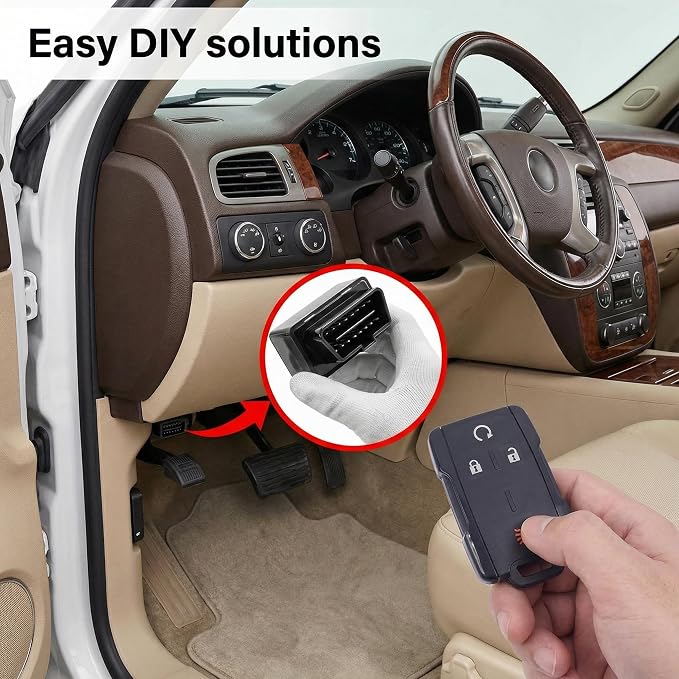 DIY Keyless Entry Remote Car Key Fob Replacement Fits Compatible with Chevy Silverado GMC Sierra 1500 2500 3500 2014-2020, for Colorado Canyon 2015-2020, for Tahoe Suburban Yukon, FCC ID: M3N32337100