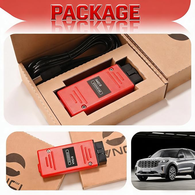 6154A OBD2 Scanner with CAN FD & DoIP, Professional Diagnostic Scanner for VWAudiSkodaSeat, Compatible with Models from 1995-2025