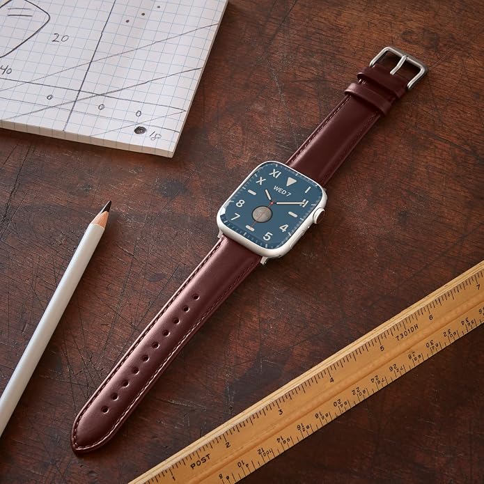 Archer Watch Straps - Top Grain Leather Watch Bands for Apple Watch