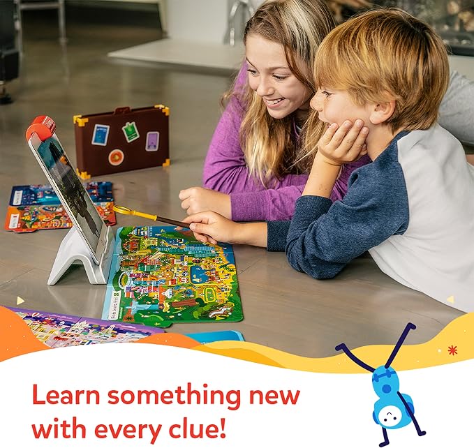 Osmo - Coding Starter Kit Plus Detective Agency for Fire Tablet - 3 Educational Learning Games - Ages 5-12 - Learn to Code, Coding Basics & Coding Puzzles - STEM Toy Fire Tablet Base Included