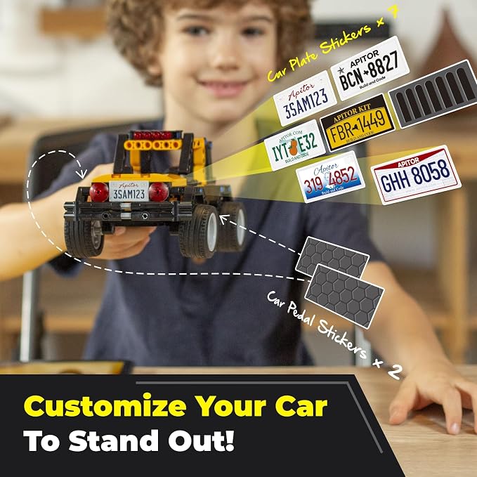 Apitor Robot R 4-in-1 Robot Building Kit, APP Remote Control STEM Coding Toys, Educational Gifts for Boys Girls Kids Ages 6-12, 4 Control Modes (300 Pieces)