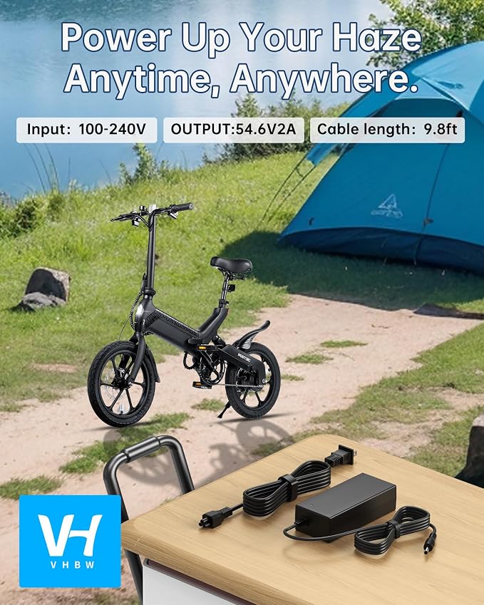 VHBW 54.6V for Jetson Haze Electric Bike Charger Compatible with Jetson Haze Models JHAZE-BLK, JHAZE-CAN-BLK, JHAZE-BLK-OB, JHAZE-BLK-RA, Replacement for JY-546150
