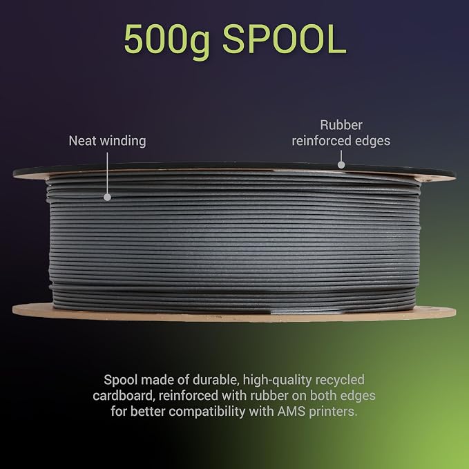 Polymaker Fiberon PPS-GF20 Filament 1.75mm 0.5kg Spool, Extreme Heat Resistance, Electrically Insulating, UL94 V0 Flame Retardant, Chemical Resistant, Ideal for Housings, Fixtures & Automotive Parts
