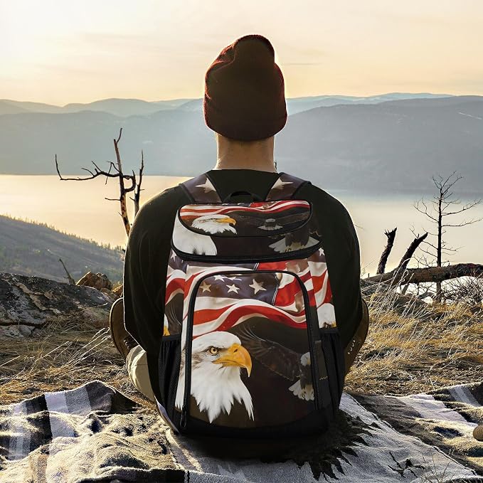 Tropical Pineapples Fruits Cooler Backpack Insulated Leak Proof Beach Cooler Bag Soft Lunch Picnic Hiking Camping Backpack Cooler