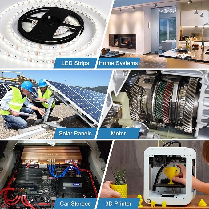 inShareplus 12V 360W New Version AC to DC Converter, 120V to 12V Power Supply, Switching Transformer for RV, LED Strips, Car Stereos, LCD Monitors, Computer Projects