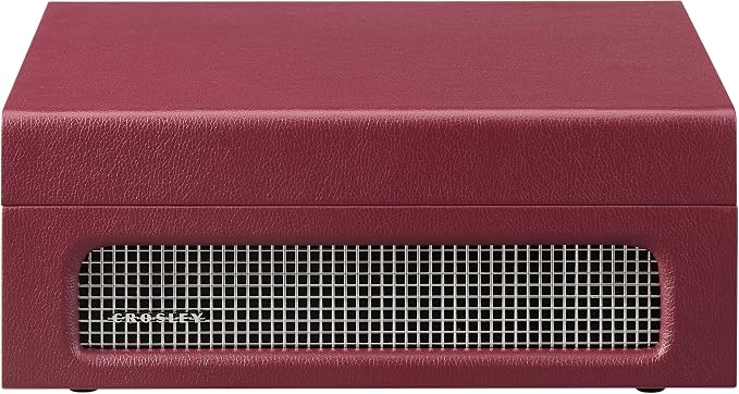 Crosley CR8017B-BU Voyager Vintage Portable Vinyl Record Player Turntable with Bluetooth in/Out and Built-in Speakers, Burgundy