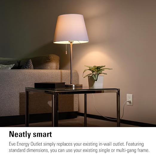 Eve Energy Outlet (Matter) 3-Pack – Smart Outlet & Power Meter, App & Voice Control, No Bridge, Thread, Works with Apple Home, Alexa, Google Home, SmartThings, 100% Privacy, Requires Thread Router