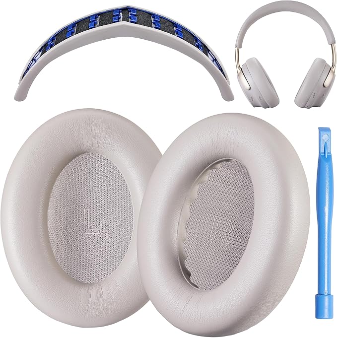AHG Accessory House Global QC Ultra Replacement Ear pad and Headband Pad Kit Cushion Compatible with Bose QuietComfort Ultra Wireless Headphones (Sandstone). Easy DIY Installation + Great Comfort