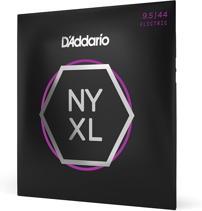 D'Addario Electric Guitar Strings, NYXL Nickel Plated, NYXL09544, Super Light Plus Gauge 9.5-44, 6-String Set, Pack of 1
