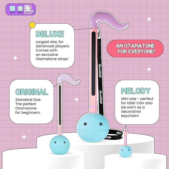 Otamatone Deluxe Electronic Musical Instrument for Adults Portable Synthesizer Digital Electric Music from Japan by Cube/Maywa Denki Cool Stuff Gifts, Unicorn [English Manual]