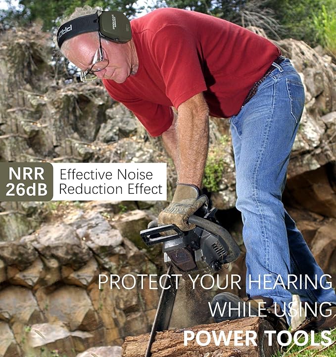 PROHEAR Ear Protection Safety Earmuffs for Shooting Noise Reduction Slim Hearing Protector