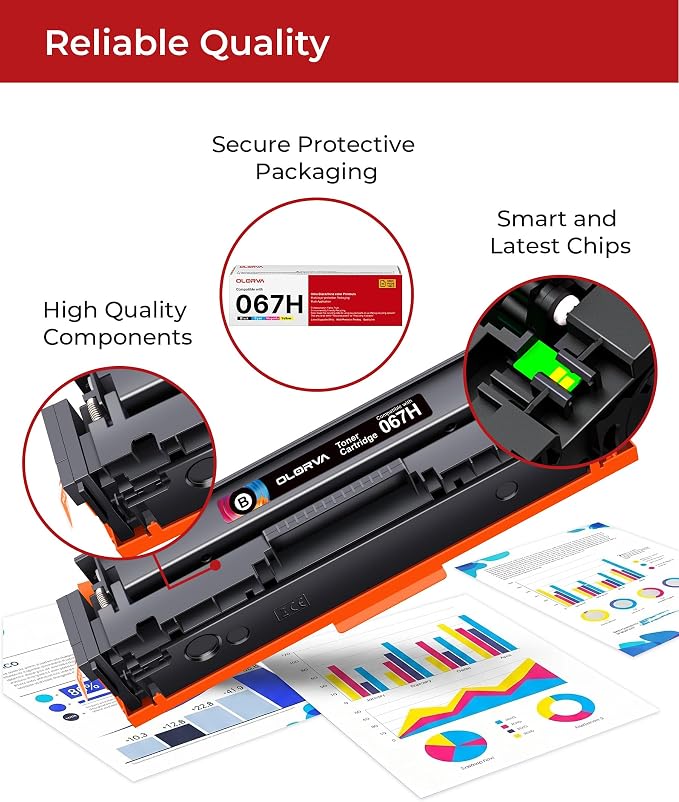067H Toner Cartridge Set - MF656Cdw MF654Cdw Toner Replacement for Canon 067 067H, for Canon MF656cdw Toner Cartridges, for Color ImageClass MF656Cdw LBP632Cdw MF654Cdw MF653Cdw LBP633Cdw (4 Pack)