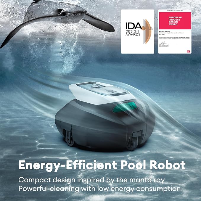 Cordless Robotic Pool Cleaner with Remote Control, Pool Vacuum for Above & In-Ground Pool with 90 Mins Runtime, Self-Parking,Fast Charging, Ideal for Above Ground Pools up to 850 Sq.ft