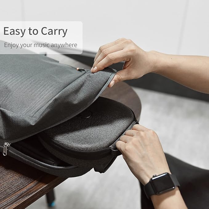 for Apple AirPods Max Case Smart: AirPod Max Accessories with Sleep Mode, Smart Case for New Apple AirPod Max, Ultra-Slim Portable Travel Bag for Apple Headphones, Long-Lasting Protection, Gray