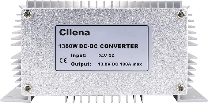 DC 24V Step Down to 13.8V 100A 1380W Converter Voltage Regulator, Waterproof DC/DC Voltage Reducer Buck Transformer Power Supply for Golf Cart