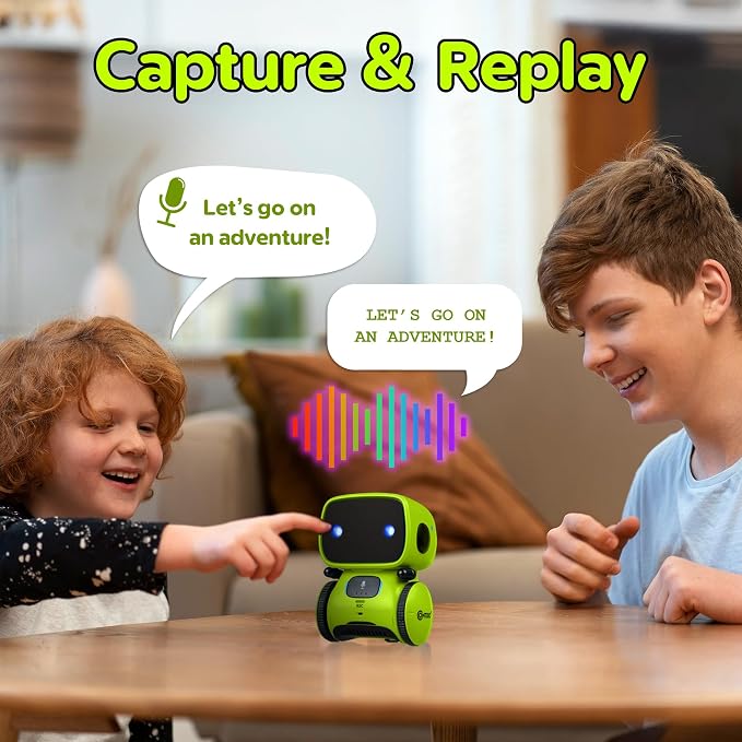 Contixo R1 Kids Robot Toy, Mini Electronic Robot with Lights, Music, Dancing, Touch Sensor, Educational Toy for Boys Girls Ages 3-8