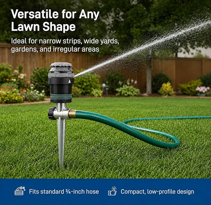 10-Pack Orbit H2O-6 Gear Drive Sprinkler - Versatile Gear Drive for Efficient Lawn Watering