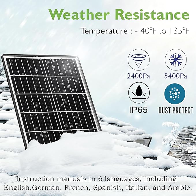 15W Solar Panel Kit with Built-in 16000mAh Battery Voltage: 5V/6V/9V/12V Current: 1.5A Features USB-C, Micro-USB, and DC 2.1/1.7/1.35mm Ports Compatible with All 3G/4G Trail Cameras
