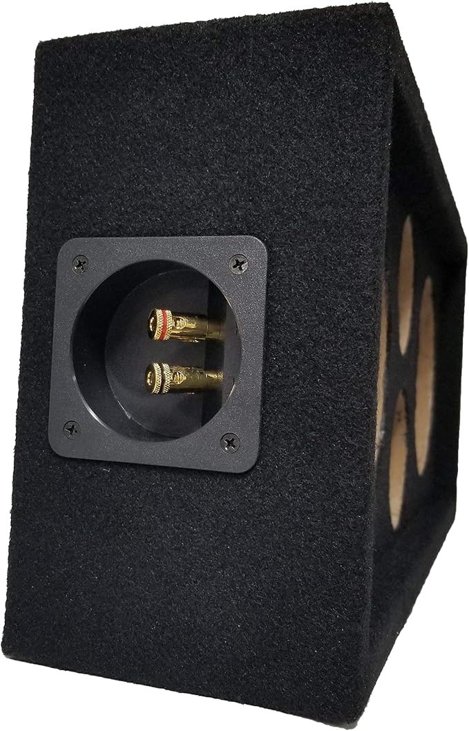 Bass Rockers Chuchero Outdoor Stereo Subwoofer Car Speaker Box - Pod - Enclosure Box Carpeted MDF fits 6" Midrange/Speakers - 1” inch Sub Box