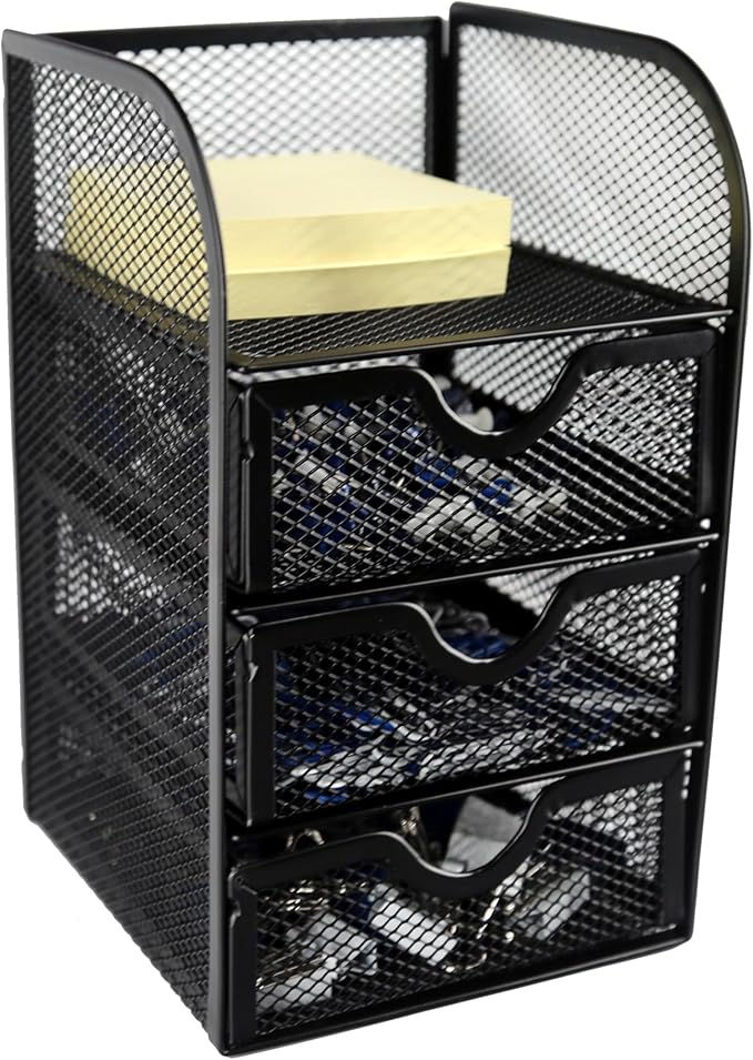 Huron Desktop Mini 3-Drawer Supplies Organizer (1/4/24/96) (1 pc)