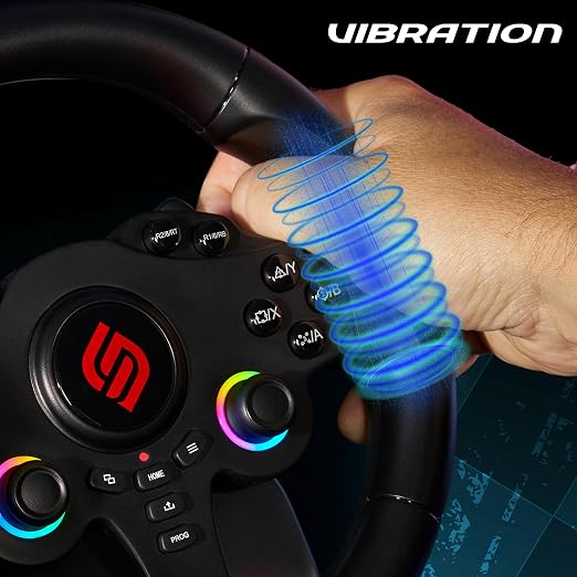 SUBSONIC - Superdrive 220RS-5 Racing Wheel for Playstation PS5 and PC - Black