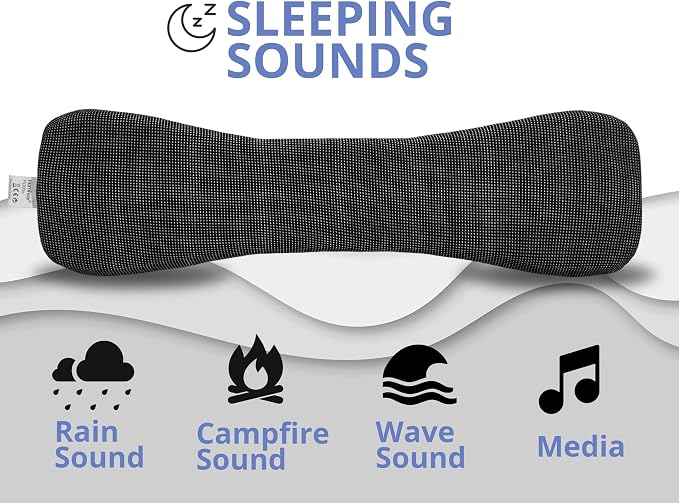 Somnus - Wired Pillow Speaker for Sleeping, USB C & Aux Support, Sleep Headphones, Volume Control, Audio Books and Podcasts, Slumber Music Pillow, for iphone16-15&Samsung.