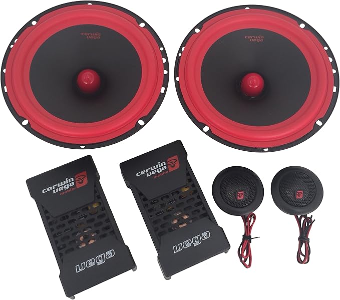 CERWIN-VEGA! Car Audio Speakers Component 6.5 inch 400W /100W RMS 2-Way V465C