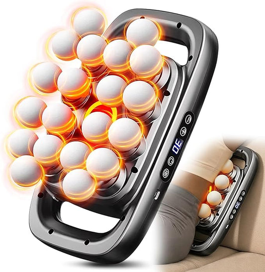 20 Head Massage Gun Deep Tissue, Electric Back Massager with 3 Modes 30 Levels, Handheld Massager for Pain Relief, Multi Head Massager for Neck, Shoulder, Back, Legs, Body