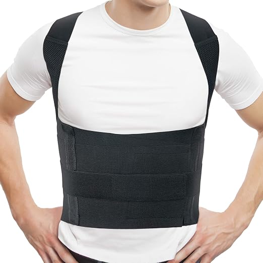ORTONYX Comfort Back Brace Posture Corrector for Men and Woman, Shoulder Clavicle Thoracic Support/M