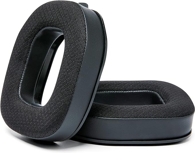 WC Freeze A40- Hybrid Fabric Cooling Gel Replacement Earpads for Astro A40 TR Only, Made by Wicked Cushions, Improved Durability, Thickness and Sound Isolation | Black