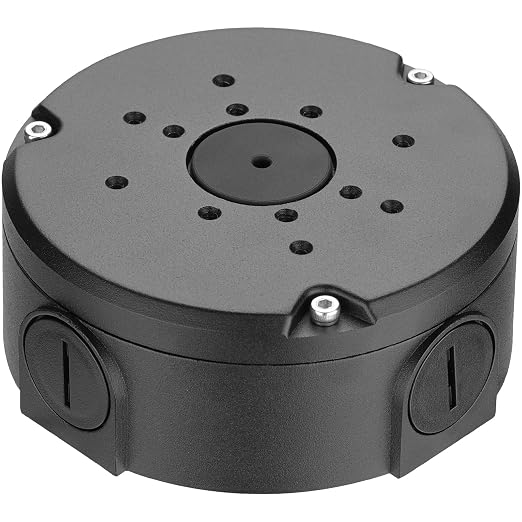 Junction Box Mount Compatible with Ubiquiti Camera Metal Junction Box Accessories for Unifi Dome Turret Bullet Cameras (G3,G4,G5, G6, AI,Pro) | Metal Construction, Compatible with Unifi Dome Turret Bullet Cameras, G3, G4, G5, G6, AI, Pro Models,Anti fa...