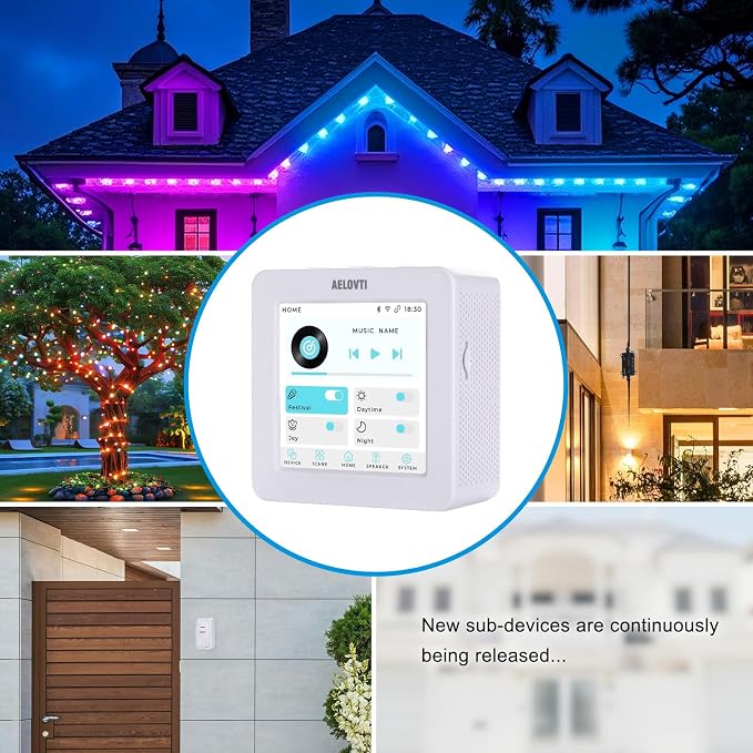 Smart Courtyard Butler 3.5 Touch Screen Tuya App, DIY Scene for Multi-Device Sync Control Including Light,Breaker,Doorbell, More devices are coming...