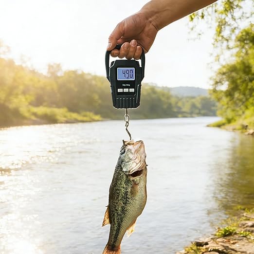 Fishing Tool Kit with Fish Gripper, Portable Fish Scale, Stainless Steel Soap & Measuring Ruler – Saltwater Resistant Tackle Accessories for Freshwater and Saltwater Anglers (4, Black & Pink)