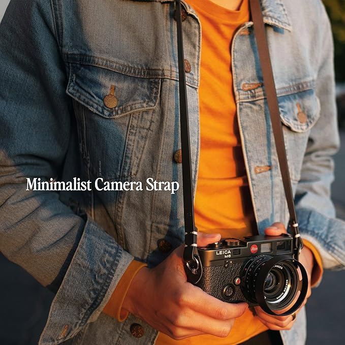 Evergreen Leather Camera Strap – Split Ring, 28" or 38" Compatible with Fuji Sony Nikon Leica Canon