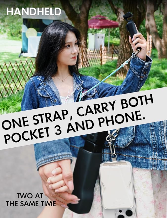 project-cb Pocket3 Lanyard,Phone Tether Tab 2,Crossbody & Wrist Strap,Lanyard for DJI Osmo Pocket 3, Phone Strap