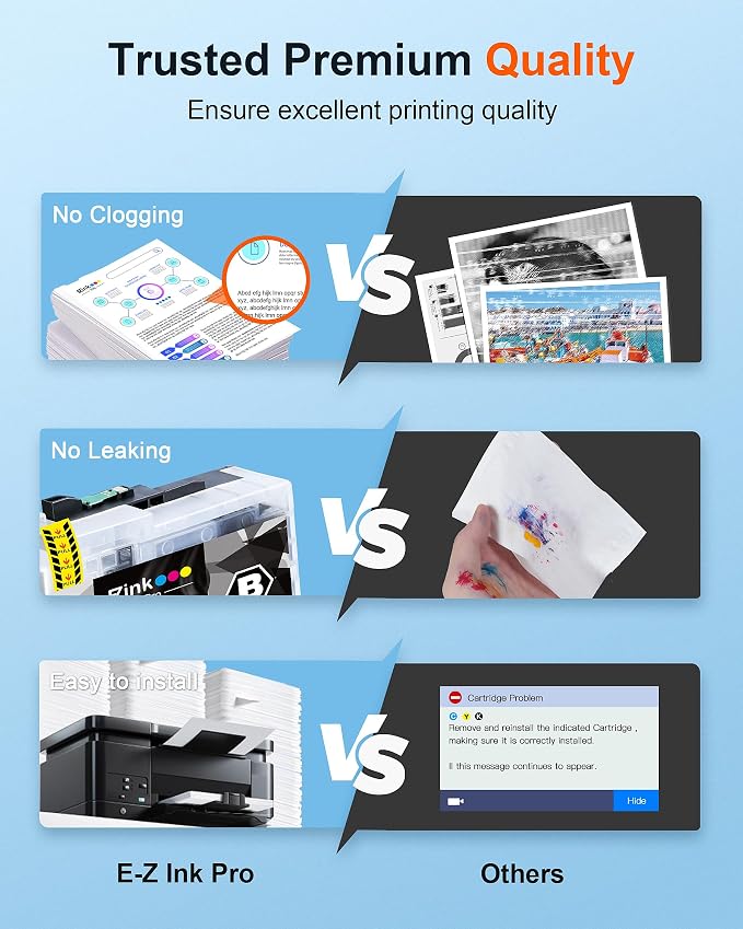 LC404 LC404XL Ink Cartridges Compatible for Brother LC404 LC404XL Ink Cartridge 4 Pack Work for MFC-J1205W MFC-J1215W MFC J1205W J1215W XL Printer High Yield (Black Cyan Magenta Yellow Combo Pack)